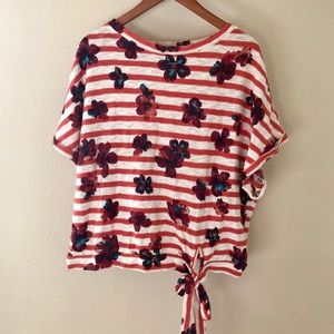 Anthropologie 9-H15 STCL Floral Top